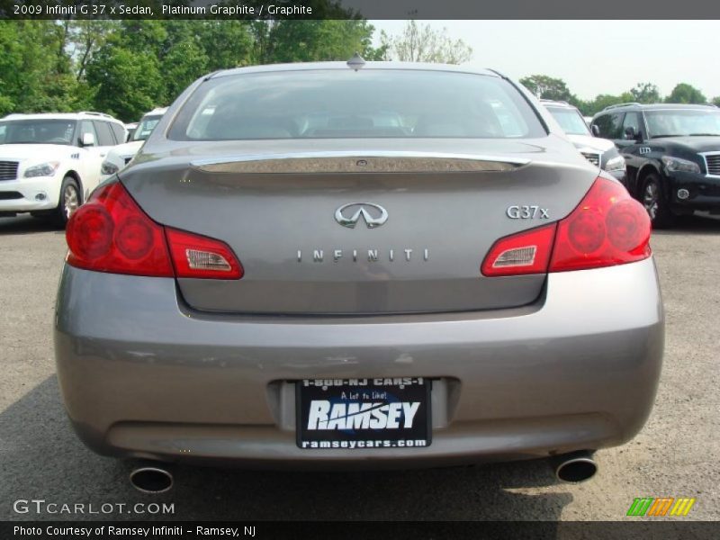 Platinum Graphite / Graphite 2009 Infiniti G 37 x Sedan