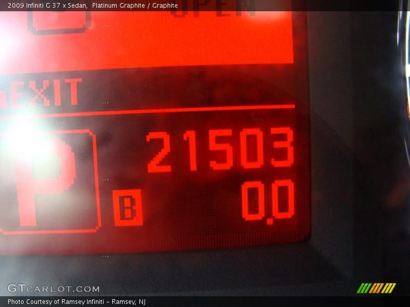 Platinum Graphite / Graphite 2009 Infiniti G 37 x Sedan