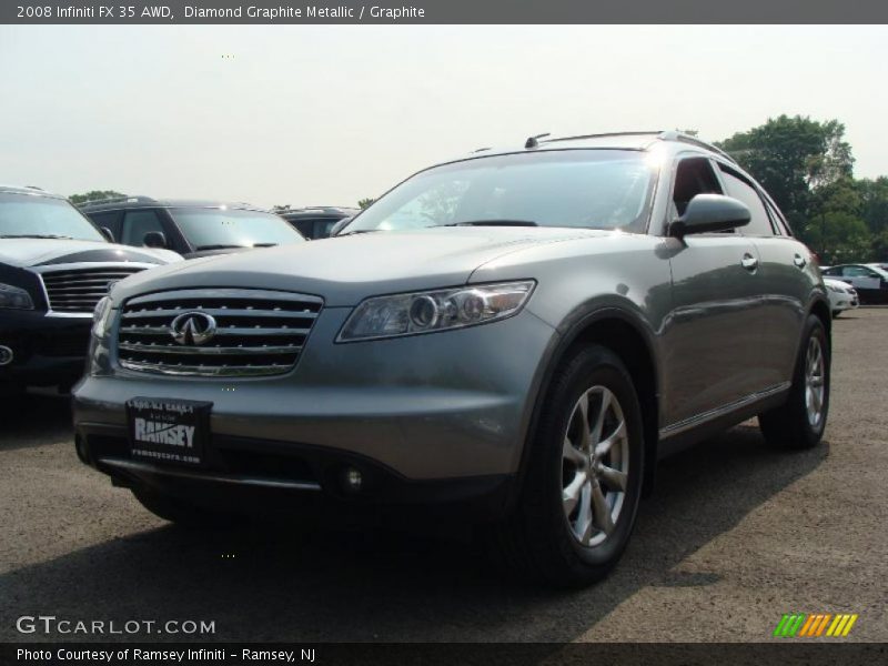 Diamond Graphite Metallic / Graphite 2008 Infiniti FX 35 AWD