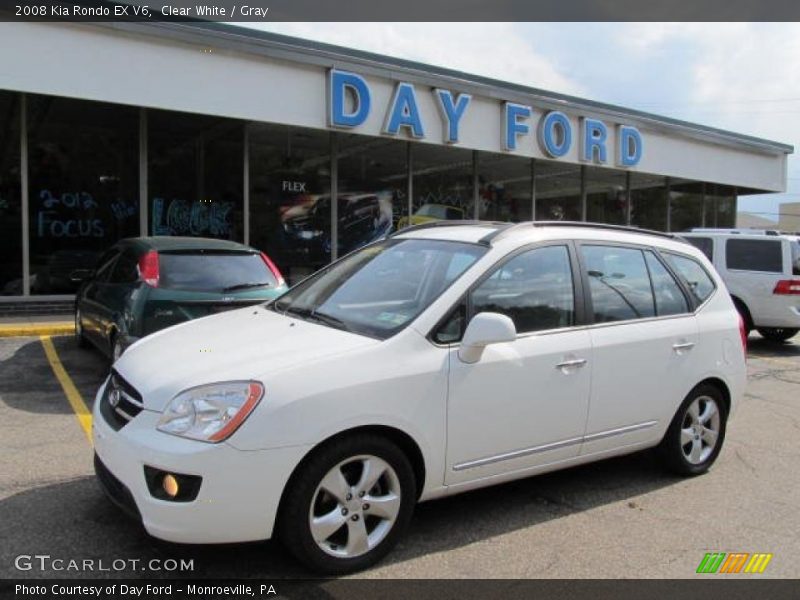 Clear White / Gray 2008 Kia Rondo EX V6