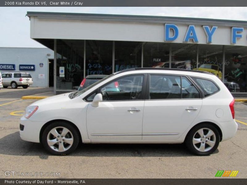 Clear White / Gray 2008 Kia Rondo EX V6
