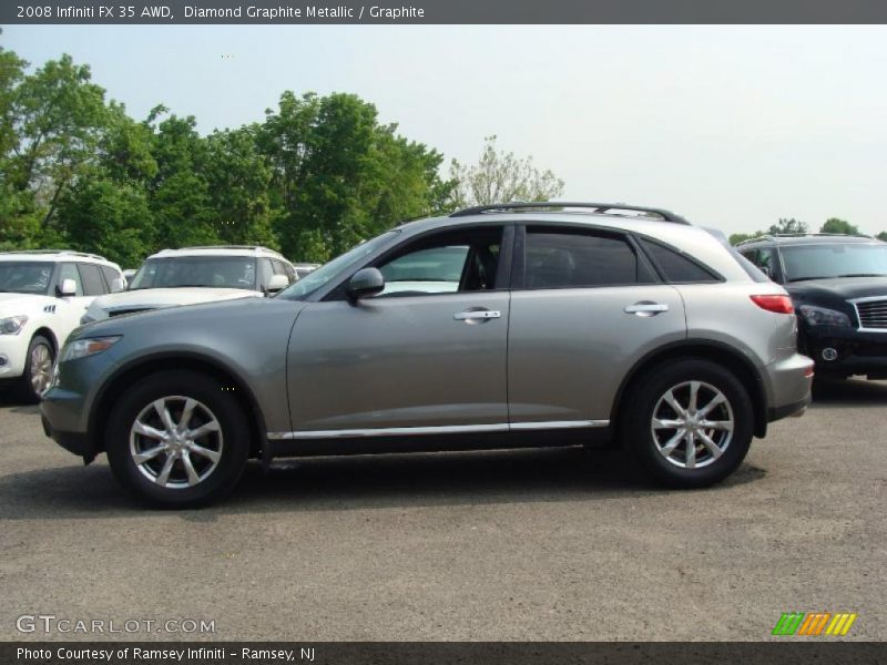 Diamond Graphite Metallic / Graphite 2008 Infiniti FX 35 AWD