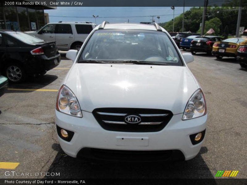 Clear White / Gray 2008 Kia Rondo EX V6