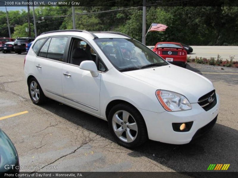 Clear White / Gray 2008 Kia Rondo EX V6
