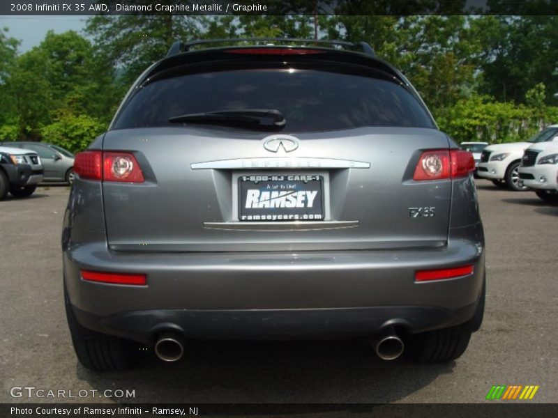 Diamond Graphite Metallic / Graphite 2008 Infiniti FX 35 AWD