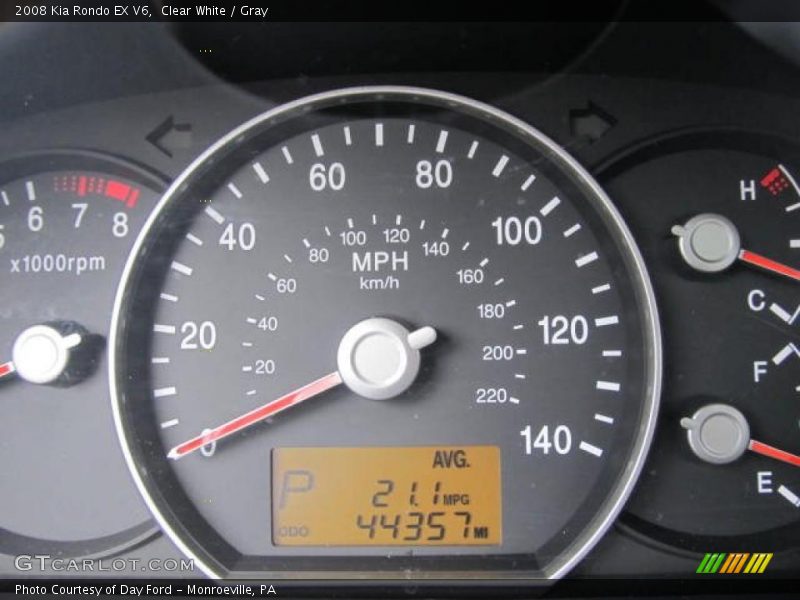 Clear White / Gray 2008 Kia Rondo EX V6