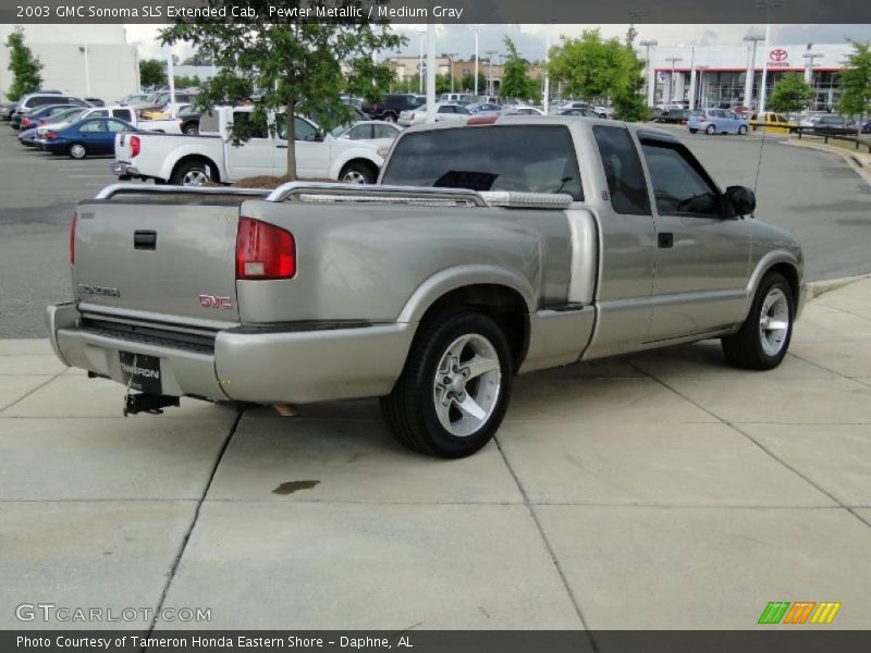 Pewter Metallic / Medium Gray 2003 GMC Sonoma SLS Extended Cab