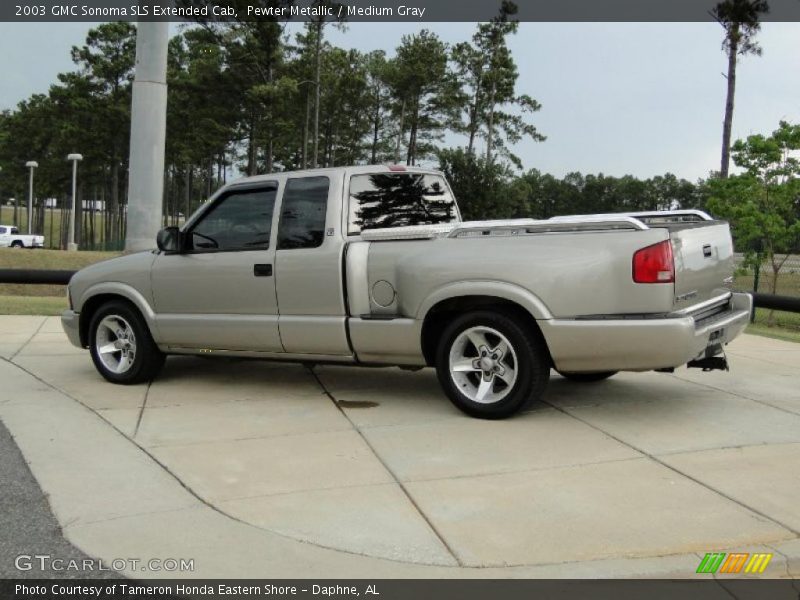 Pewter Metallic / Medium Gray 2003 GMC Sonoma SLS Extended Cab