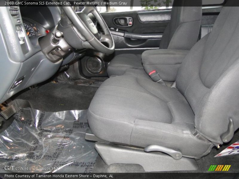 Pewter Metallic / Medium Gray 2003 GMC Sonoma SLS Extended Cab
