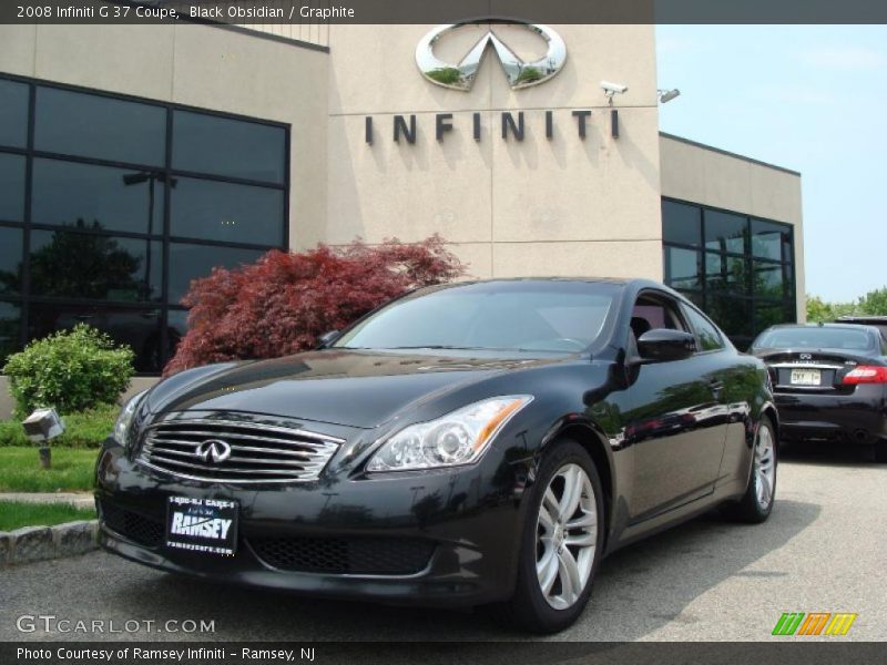 Black Obsidian / Graphite 2008 Infiniti G 37 Coupe