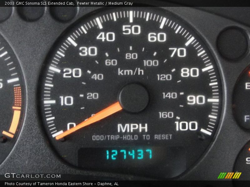 Pewter Metallic / Medium Gray 2003 GMC Sonoma SLS Extended Cab