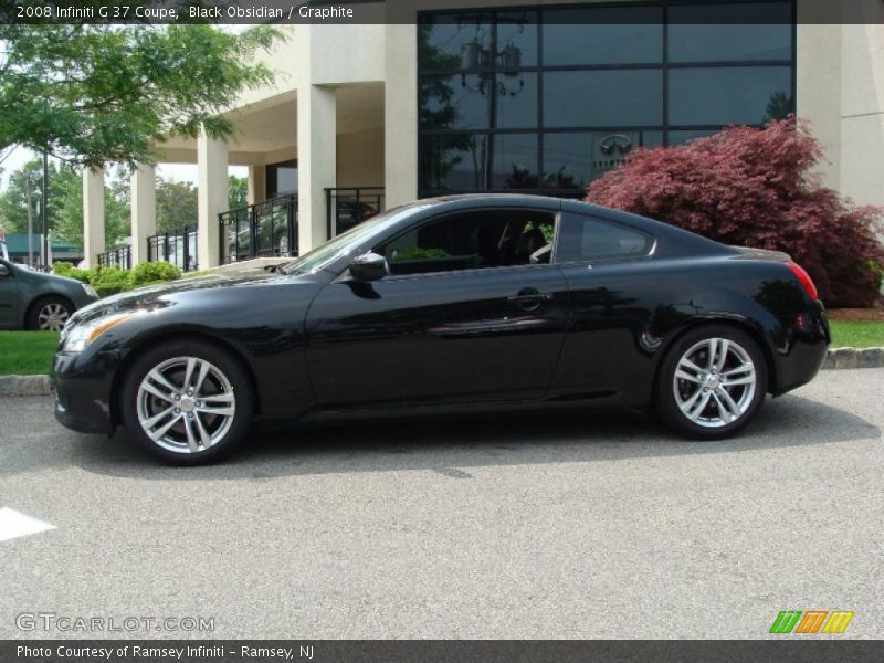 Black Obsidian / Graphite 2008 Infiniti G 37 Coupe