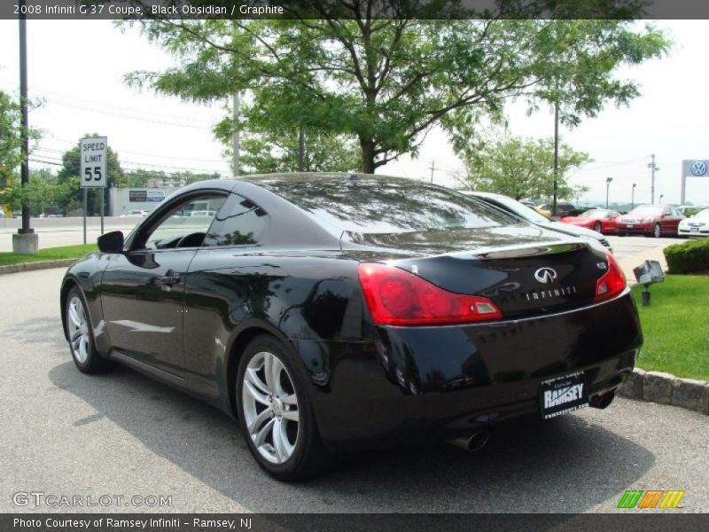 Black Obsidian / Graphite 2008 Infiniti G 37 Coupe