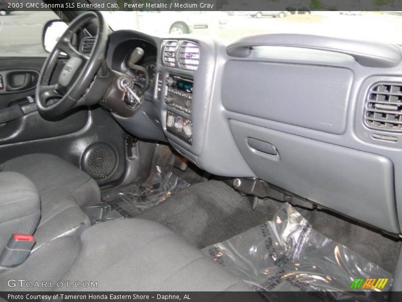 Pewter Metallic / Medium Gray 2003 GMC Sonoma SLS Extended Cab