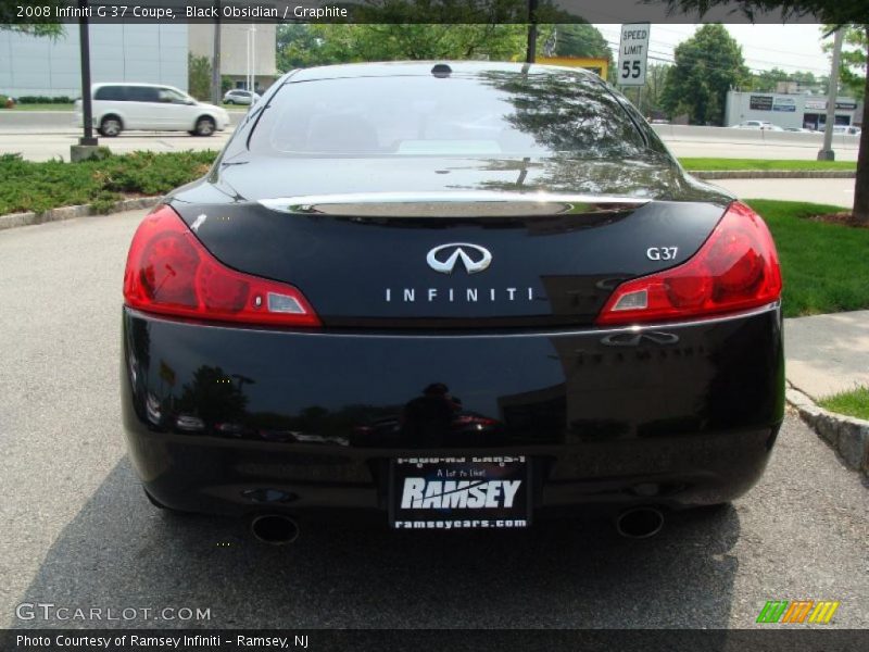 Black Obsidian / Graphite 2008 Infiniti G 37 Coupe