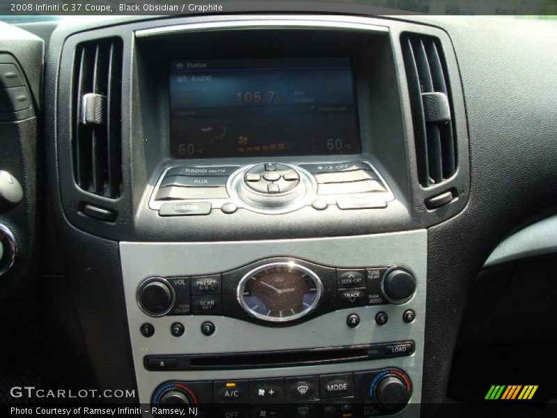 Black Obsidian / Graphite 2008 Infiniti G 37 Coupe