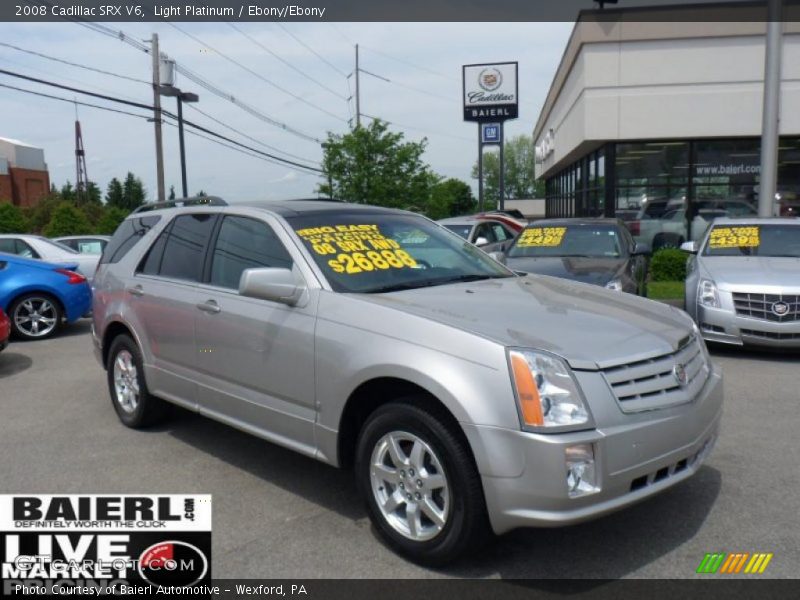 Light Platinum / Ebony/Ebony 2008 Cadillac SRX V6