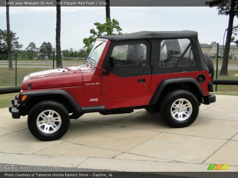  1998 Wrangler SE 4x4 Chili Pepper Red Pearl