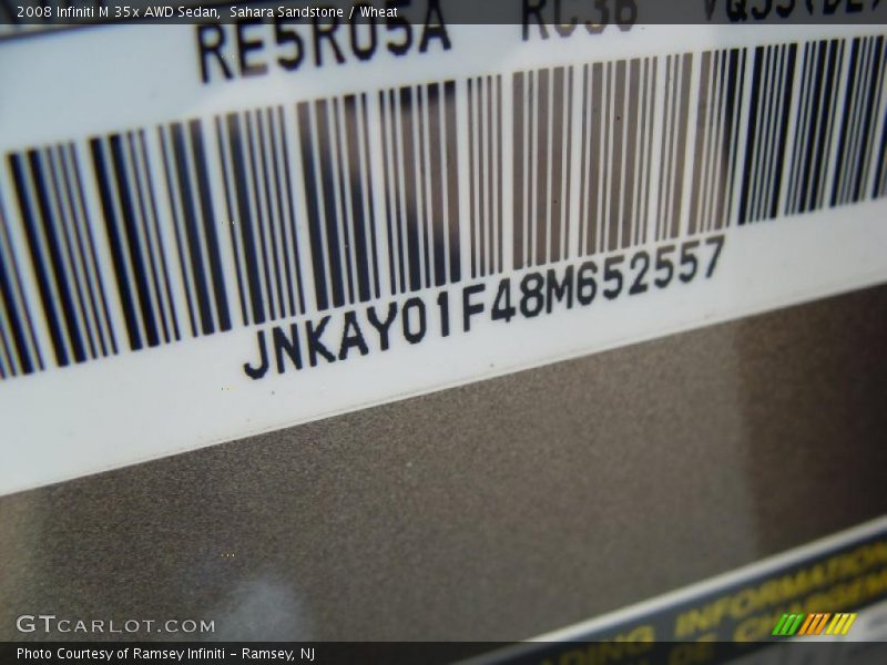Sahara Sandstone / Wheat 2008 Infiniti M 35x AWD Sedan