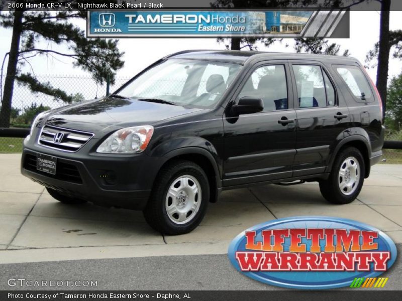 Nighthawk Black Pearl / Black 2006 Honda CR-V LX