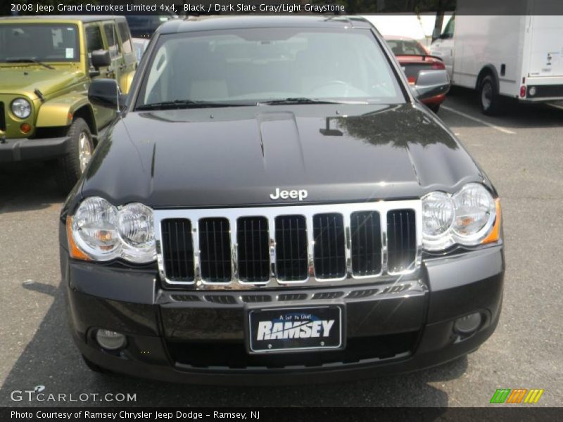 Black / Dark Slate Gray/Light Graystone 2008 Jeep Grand Cherokee Limited 4x4