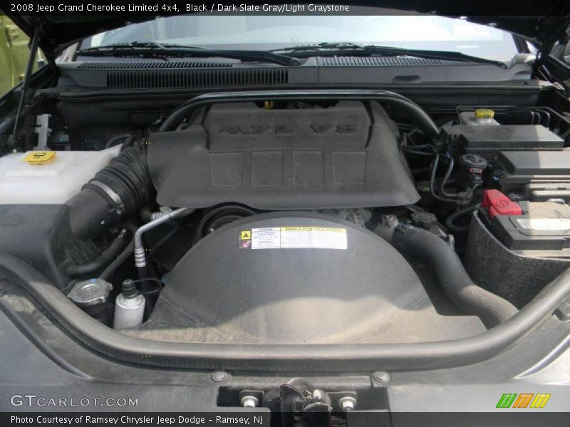 Black / Dark Slate Gray/Light Graystone 2008 Jeep Grand Cherokee Limited 4x4