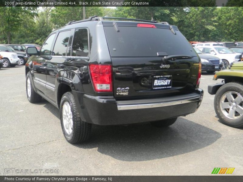 Black / Dark Slate Gray/Light Graystone 2008 Jeep Grand Cherokee Limited 4x4