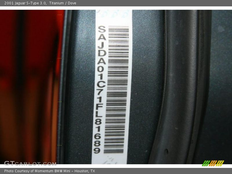 Titanium / Dove 2001 Jaguar S-Type 3.0