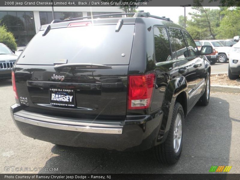 Black / Dark Slate Gray/Light Graystone 2008 Jeep Grand Cherokee Limited 4x4