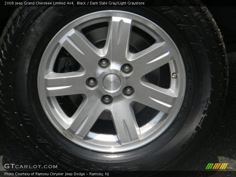 Black / Dark Slate Gray/Light Graystone 2008 Jeep Grand Cherokee Limited 4x4