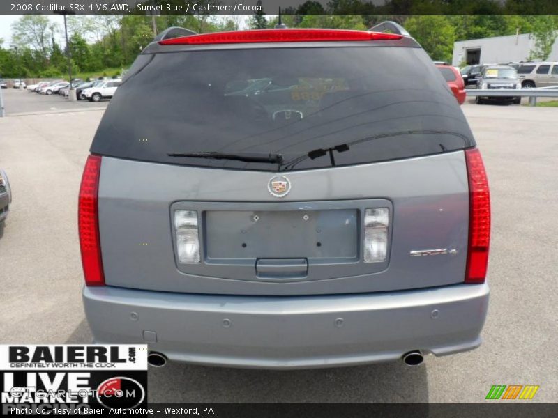 Sunset Blue / Cashmere/Cocoa 2008 Cadillac SRX 4 V6 AWD