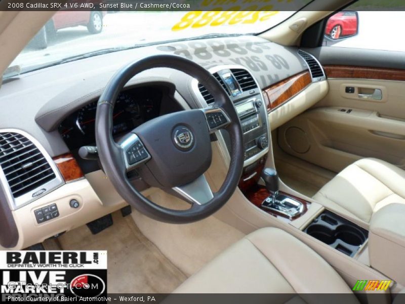 Sunset Blue / Cashmere/Cocoa 2008 Cadillac SRX 4 V6 AWD