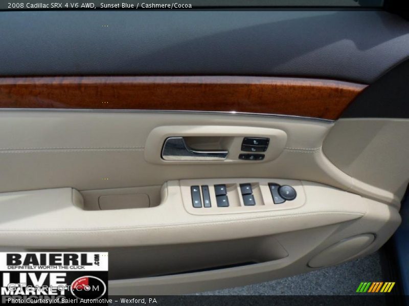 Sunset Blue / Cashmere/Cocoa 2008 Cadillac SRX 4 V6 AWD