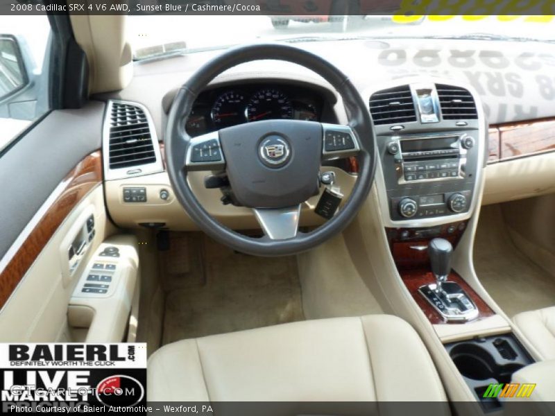 Sunset Blue / Cashmere/Cocoa 2008 Cadillac SRX 4 V6 AWD