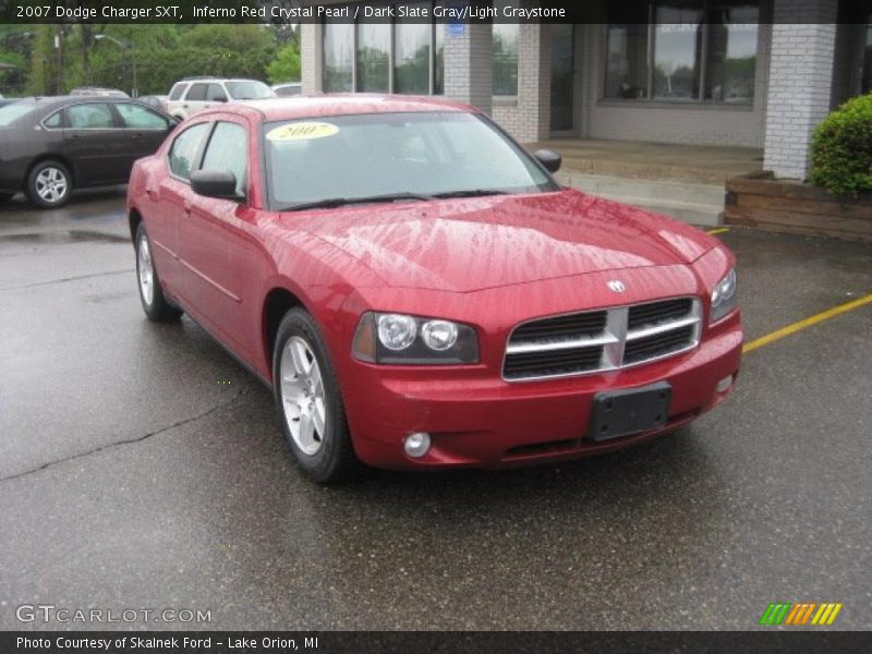 Inferno Red Crystal Pearl / Dark Slate Gray/Light Graystone 2007 Dodge Charger SXT