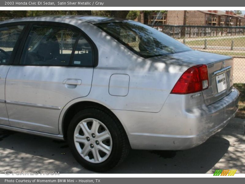 Satin Silver Metallic / Gray 2003 Honda Civic EX Sedan