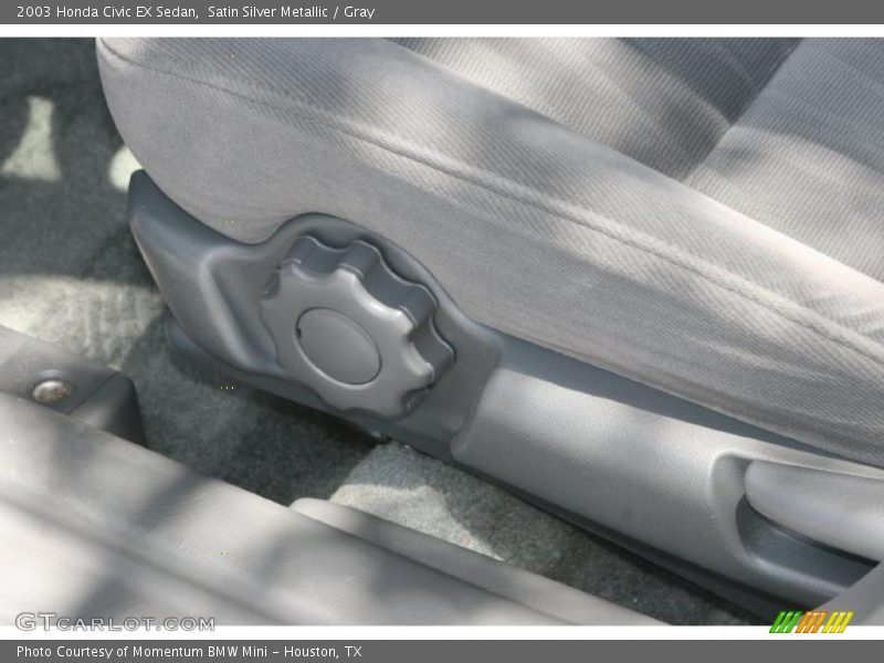 Satin Silver Metallic / Gray 2003 Honda Civic EX Sedan