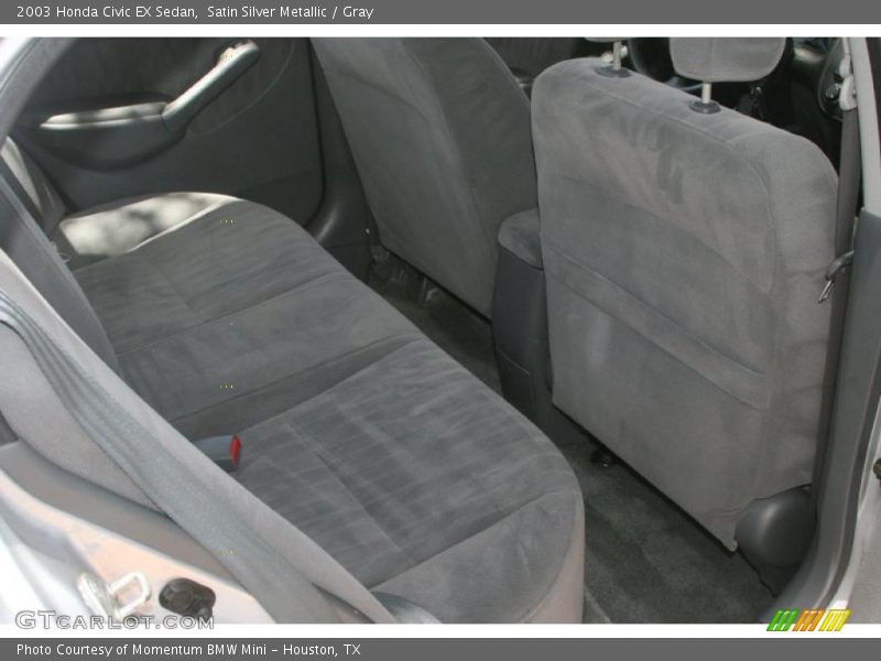 Satin Silver Metallic / Gray 2003 Honda Civic EX Sedan