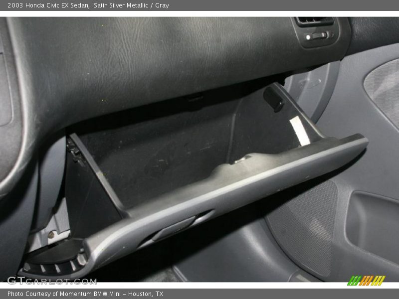 Satin Silver Metallic / Gray 2003 Honda Civic EX Sedan