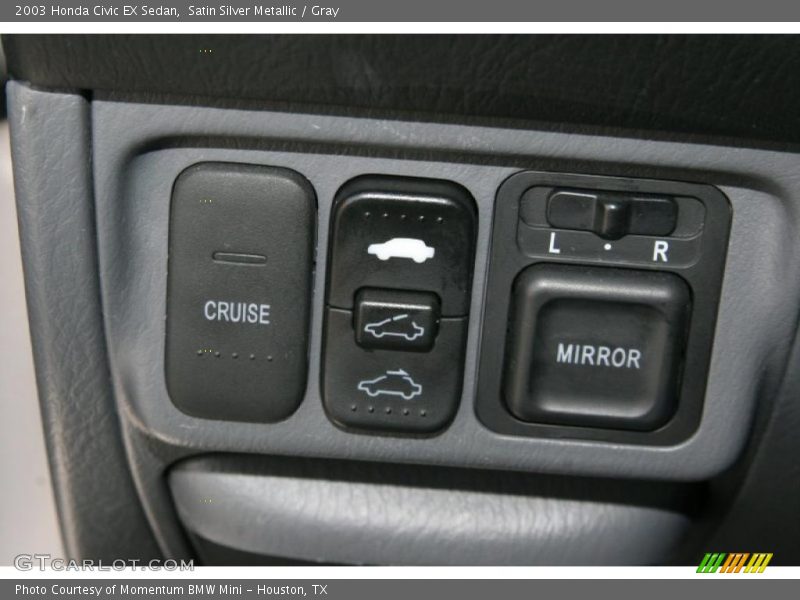 Satin Silver Metallic / Gray 2003 Honda Civic EX Sedan