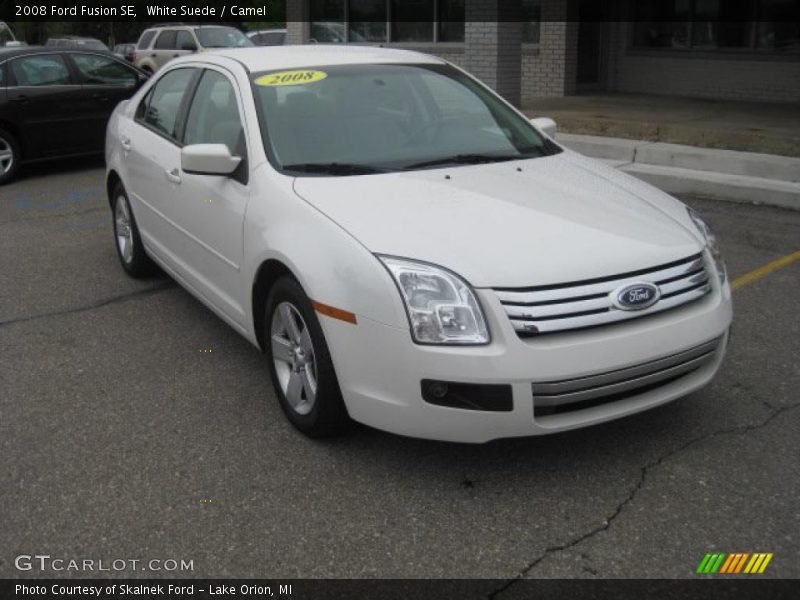 White Suede / Camel 2008 Ford Fusion SE