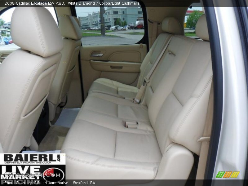 White Diamond / Cocoa/Light Cashmere 2008 Cadillac Escalade ESV AWD