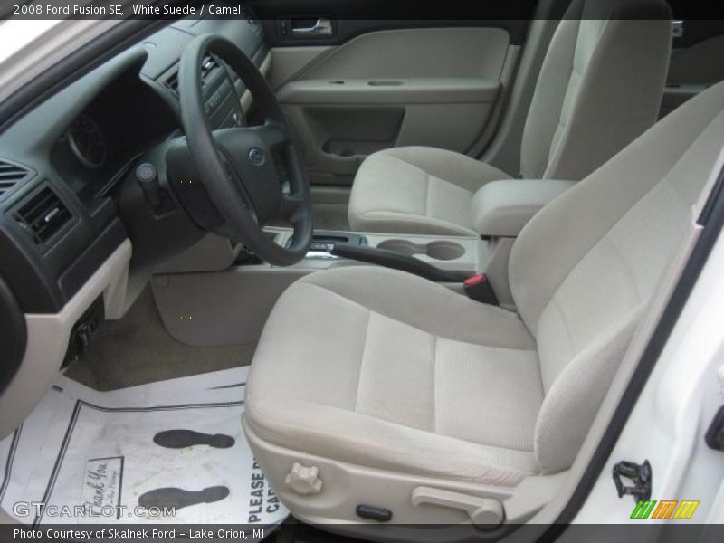 White Suede / Camel 2008 Ford Fusion SE