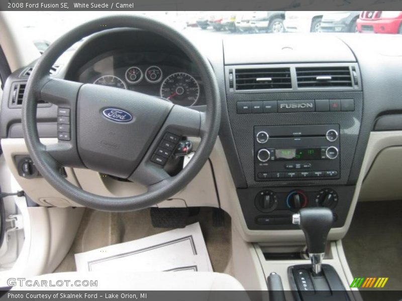 White Suede / Camel 2008 Ford Fusion SE