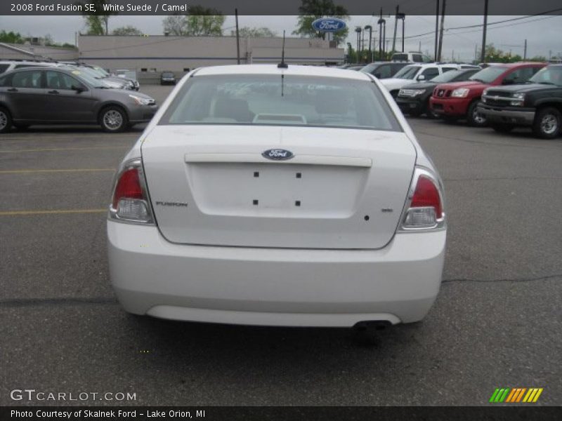 White Suede / Camel 2008 Ford Fusion SE