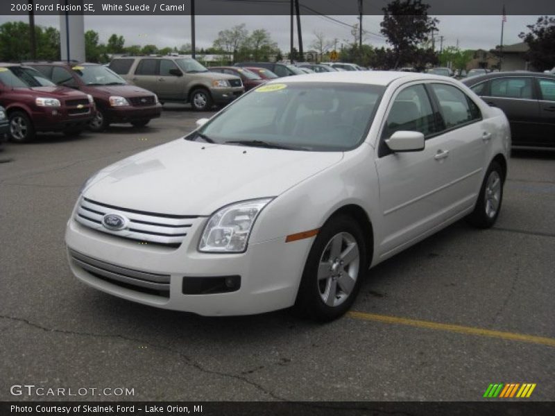 White Suede / Camel 2008 Ford Fusion SE