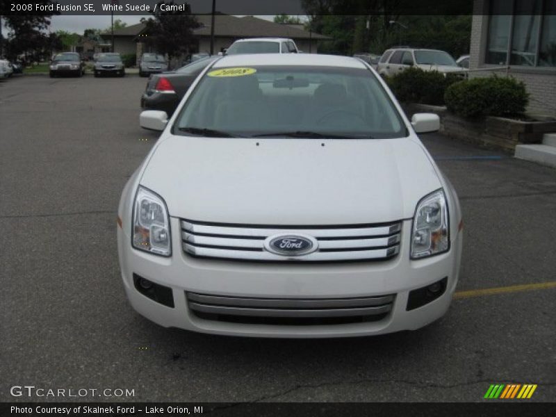White Suede / Camel 2008 Ford Fusion SE