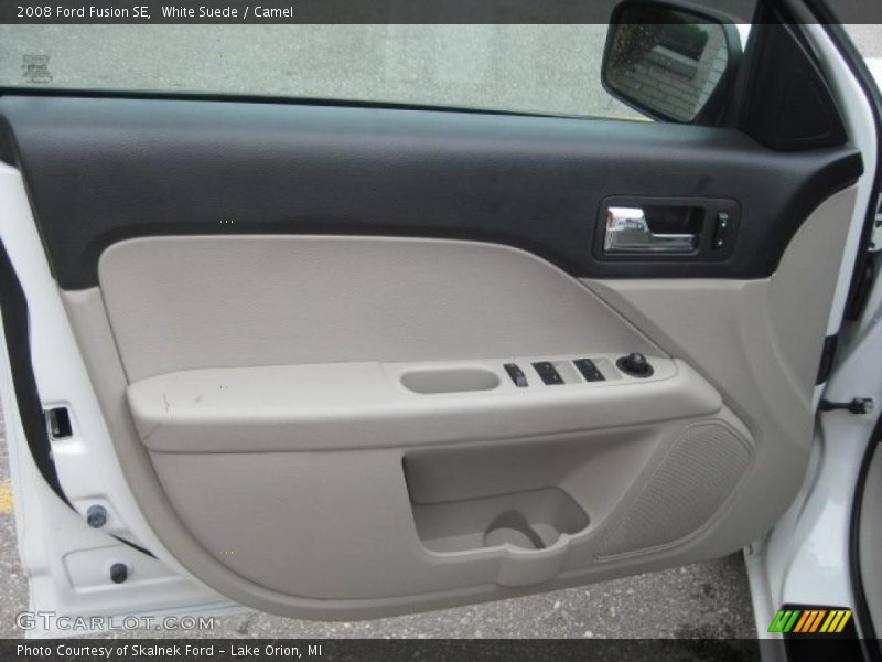 White Suede / Camel 2008 Ford Fusion SE