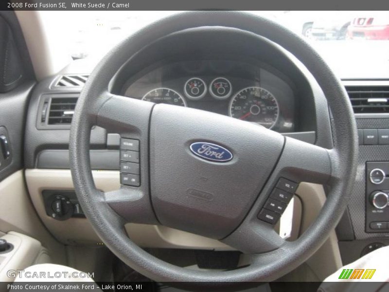 White Suede / Camel 2008 Ford Fusion SE