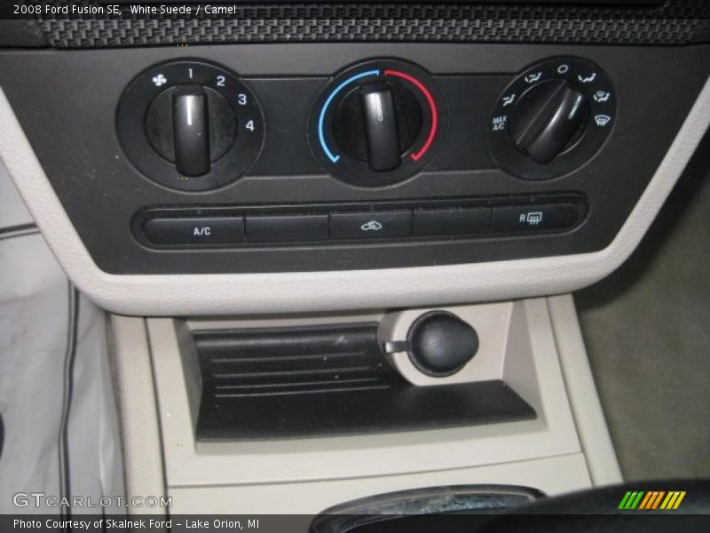 White Suede / Camel 2008 Ford Fusion SE